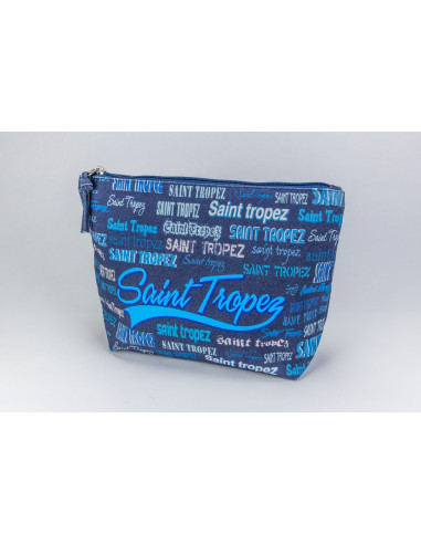 BIG POCHETTE TROPEZ NUANCE BLEUE