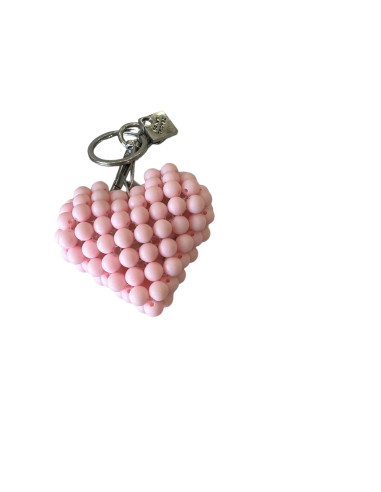 PORTE CLEF COEUR PERLE