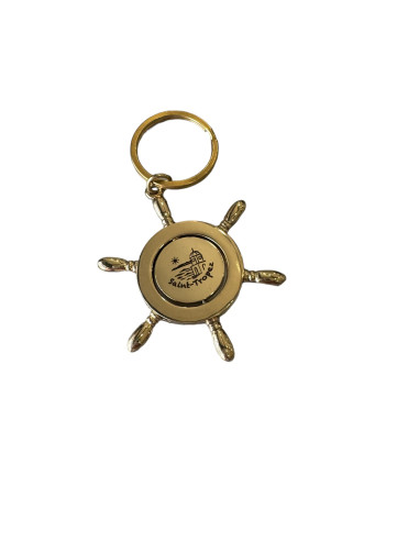 PORTE CLEF GOUVERNAIL OR