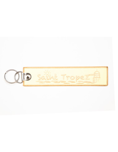 PORTE CLEF RUBAN JAUNE